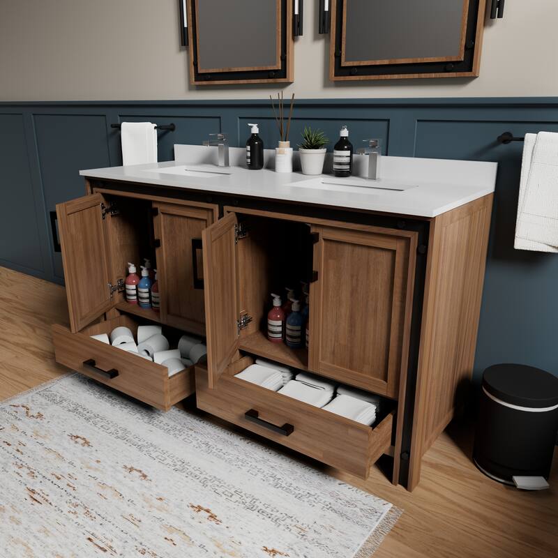 Ziva Bath Vanity No Top and Mirror