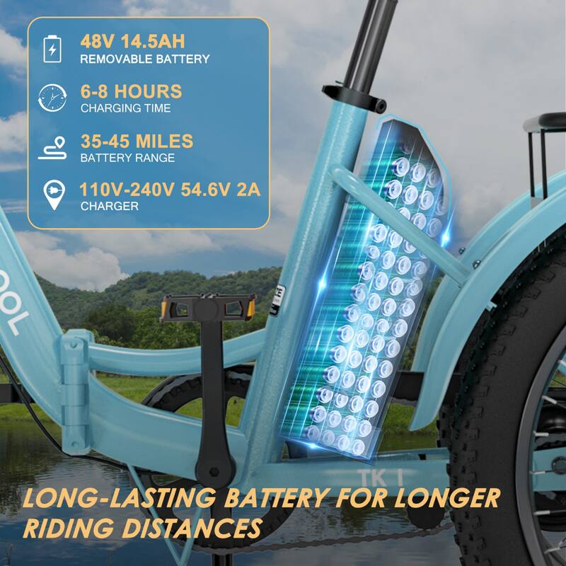 DoCred Electric Folding Tricycle for Adult with Front and Rear Baskets