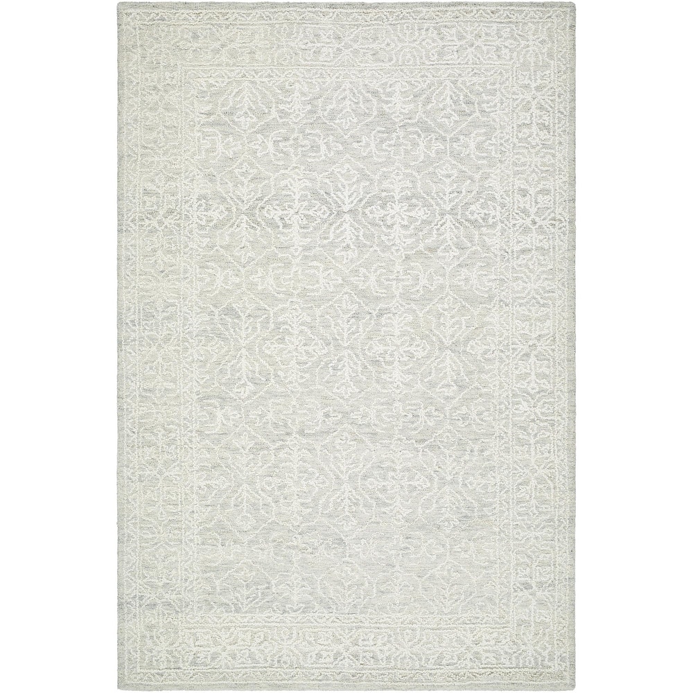 Livabliss Sicily Casual Solid Color Wool Area Rug