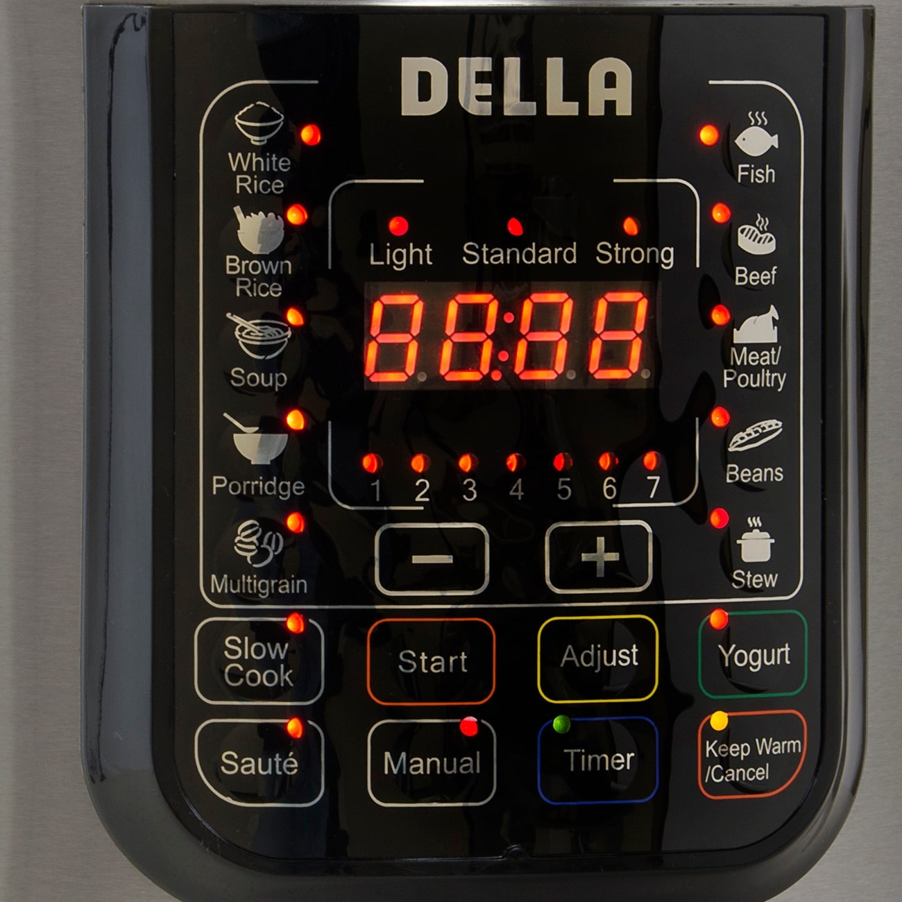 Della 8-in-1 Programmable Electric Pressure Cooker Stainless Steel, 10-Quart  1400-Watt - Bed Bath & Beyond - 15874179