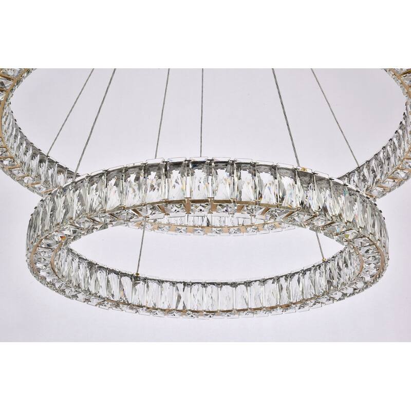 Indigo Home 36 inch LED double ring chandelier