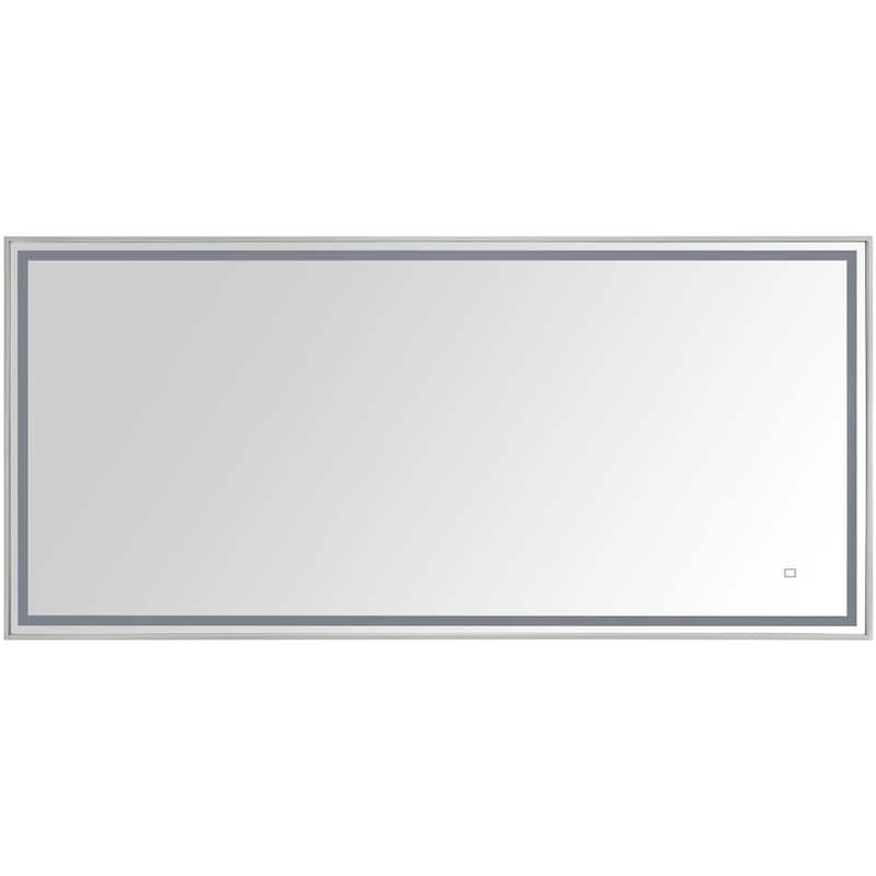 Avanity LED-M59 LED 59-1/16" W x 27-9/16" H Modern Rectangular - Brushed Stainless