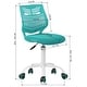 preview thumbnail 6 of 36, HomyLin Plastic Mesh Adjustable Armless Desk Chair with Rolling Wheels Kids Teen