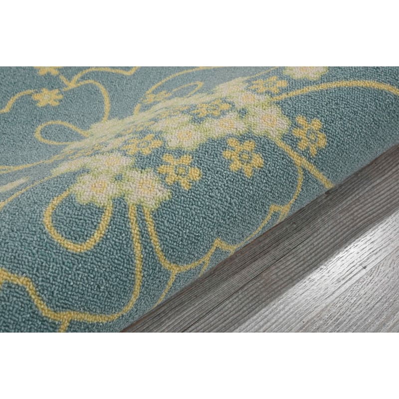 Nourison & Garden Floral Indoor / Outdoor Area Rug