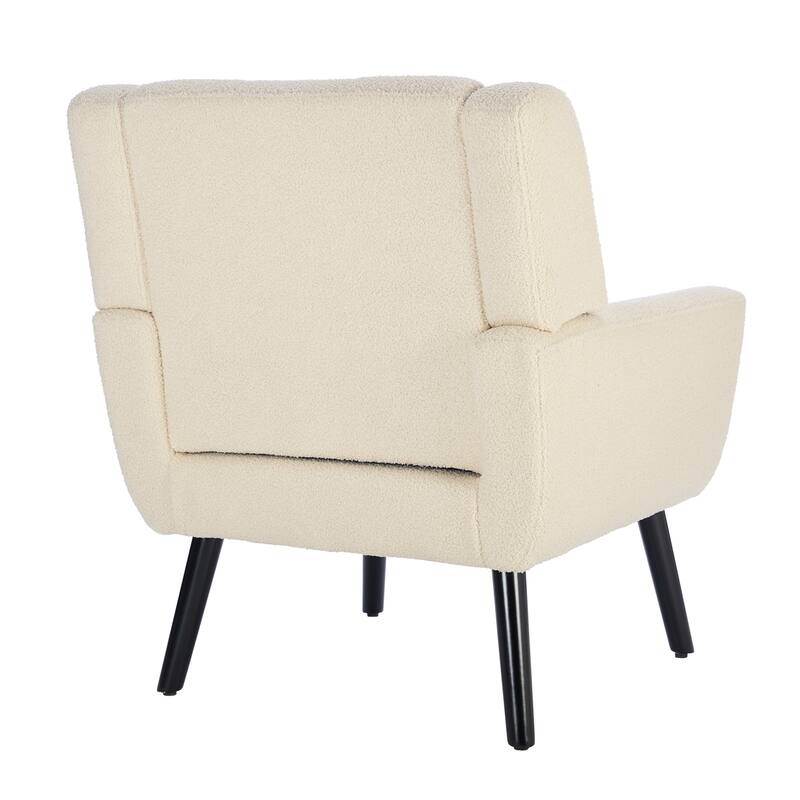Modern Soft Teddy Material Ergonomics Accent Chair