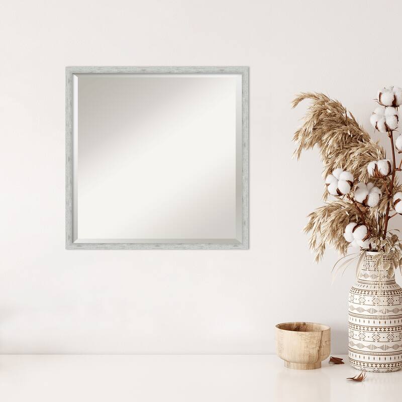 Imprint Beveled Wood Framed Wall Mirror