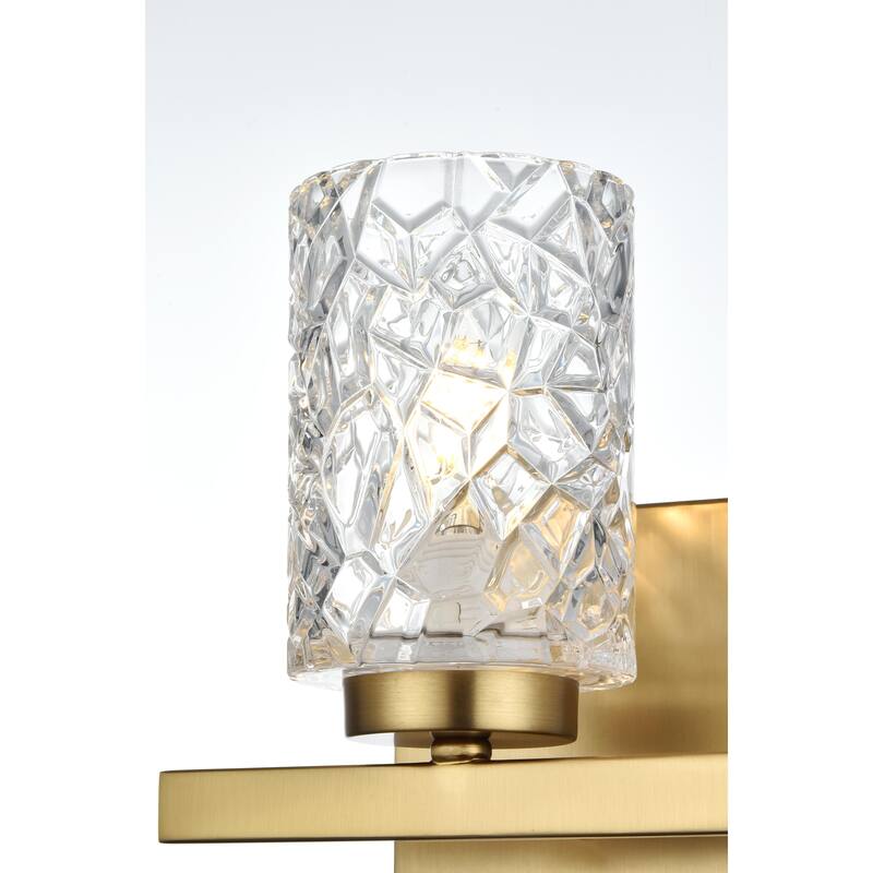 Cara 1 Light Bath Sconce with Clear Shade