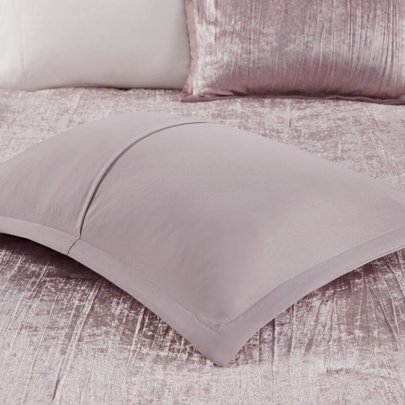 Madison Park Reagan 5 Piece Crinkle Velvet Comforter Set