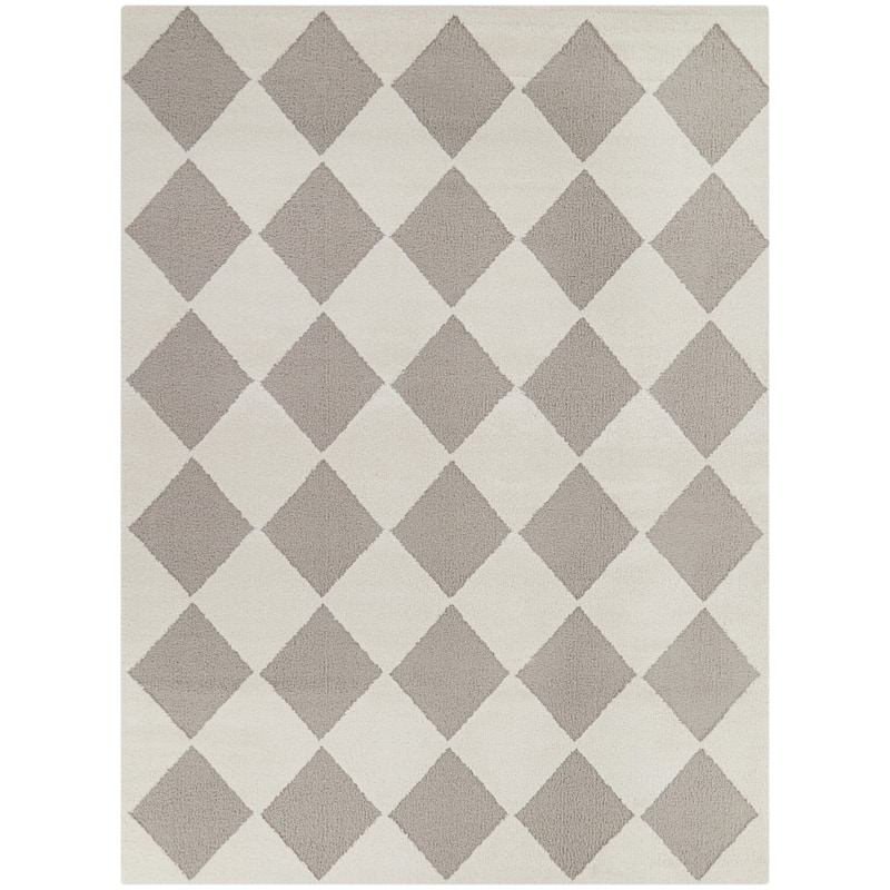 Cowan Checkered Area Rug - 7'10" x 10' - Taupe