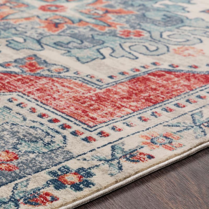 Livabliss Lleucu Distressed Persian Area Rug