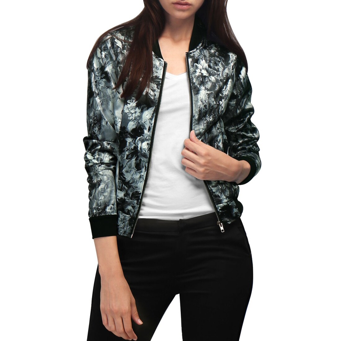 levi's women's wool blend rib knit bomber jacket