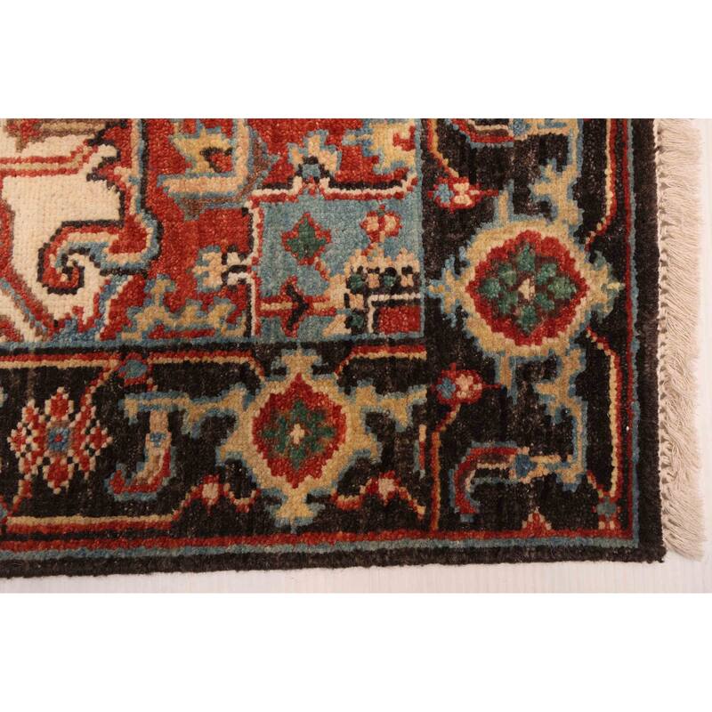 ECARPETGALLERY Hand-knotted Jules Sultane Red Wool Rug - 3'1 x 13'11