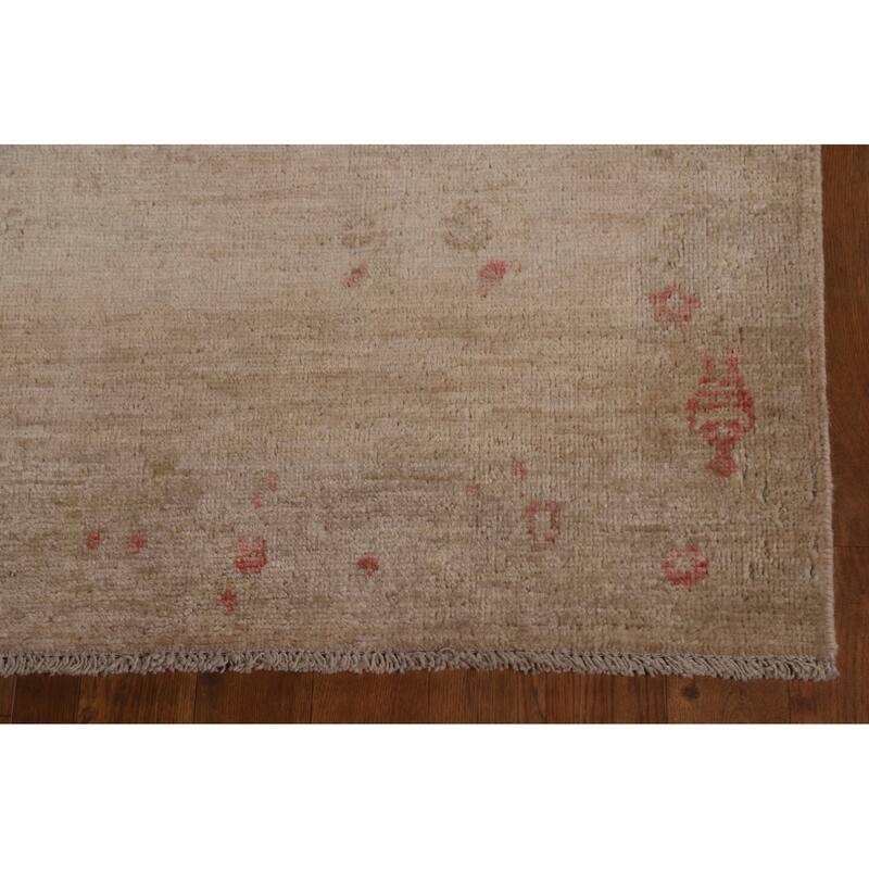 Traditional Oushak Turkish Oriental Area Rug Hand-knotted Wool Carpet - 3'10" x 4'10"