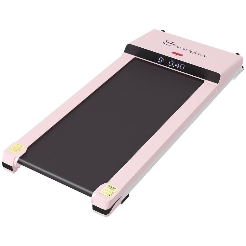 Under Desk Walking Pad Treadmill Portable Running Machine with Remote and Wheels, 2.5HP Walking Jogging Treadmills