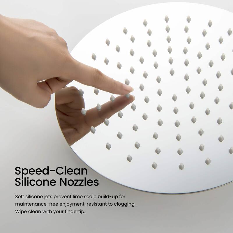 Circular Pressure Balanced Single Function Shower System with Rough In Valve