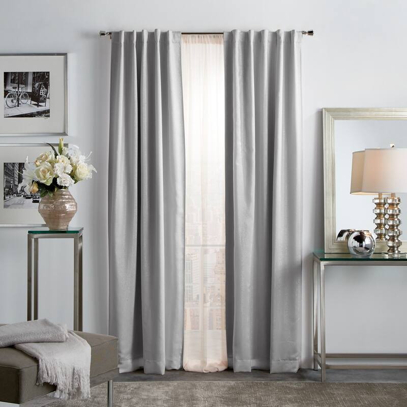 Martha Stewart Park Avenue Metallic Blackout Curtain Panel Pair