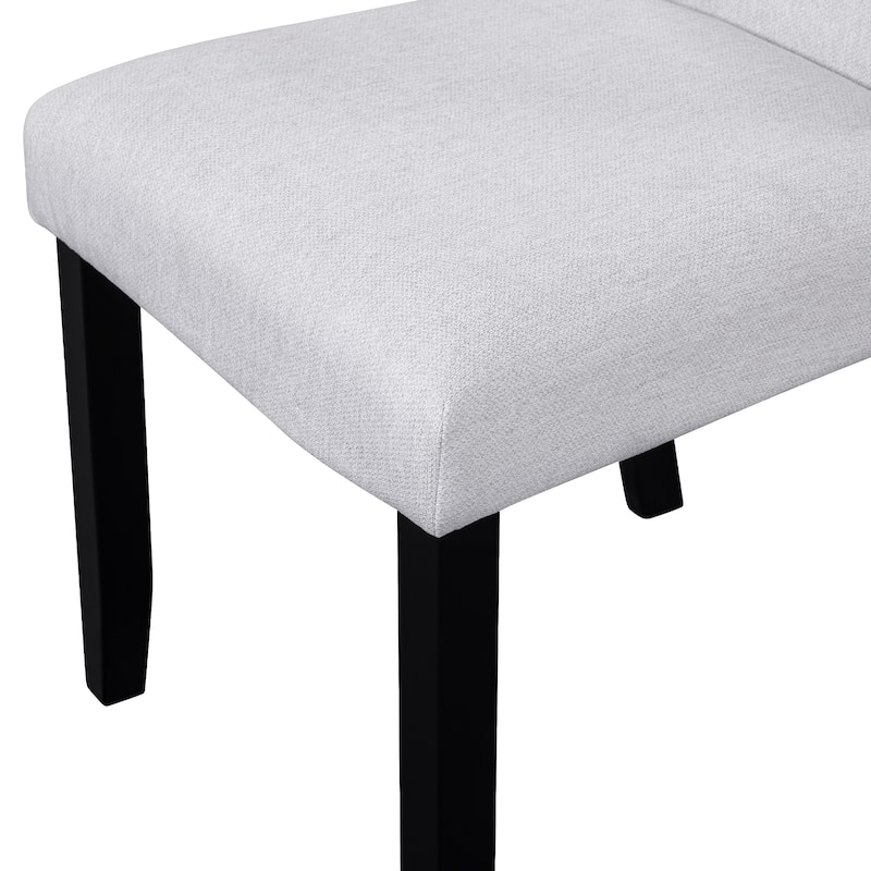 Round Dining Table Sets with Cross Base and 4 Dining Chairs, Set of 5