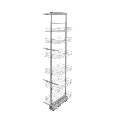 Rev-A-Shelf 5700 Series 74-81 Inch Adjustable Height Pull Out 6 Tier