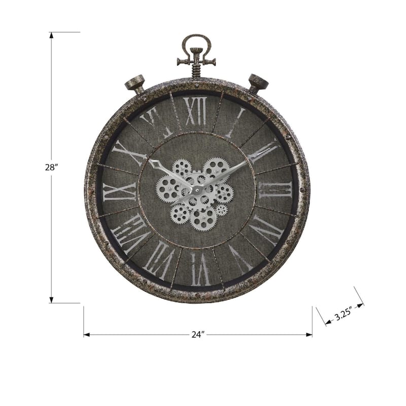24" Round Wall Clock