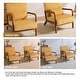 preview thumbnail 66 of 144, 25" W Mid Century Upholstered Wood Accent Chair with Pillow set of 2