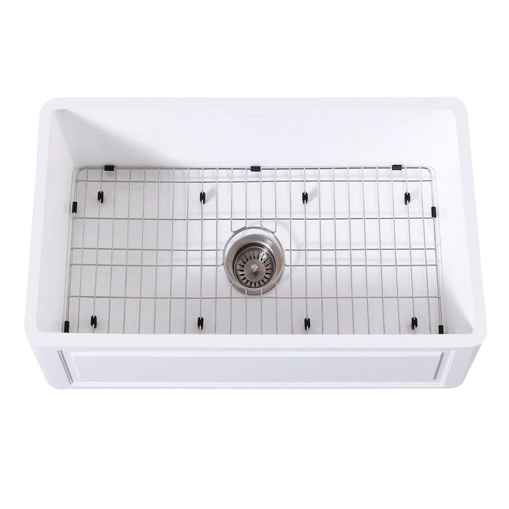Kingston Brass Arcticstone 30" Farmhouse Single Basin Stainless Steel