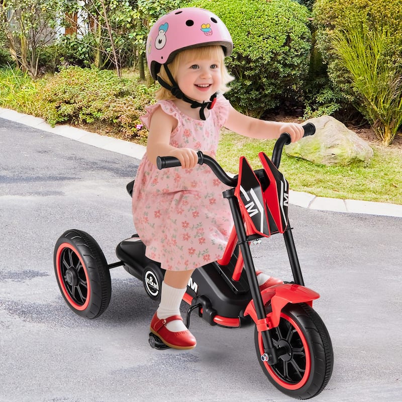 Gymax Kids Tricycle w/Foot Pedals Forward/Backward Steering Handlebars