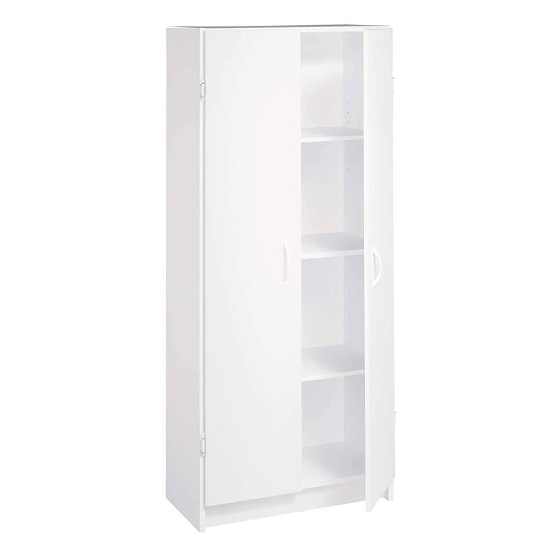 ClosetMaid 896700 12.5 x 24 x 59.5 Inch Adjustable 4 Shelf Pantry Cabinet, White - N/A