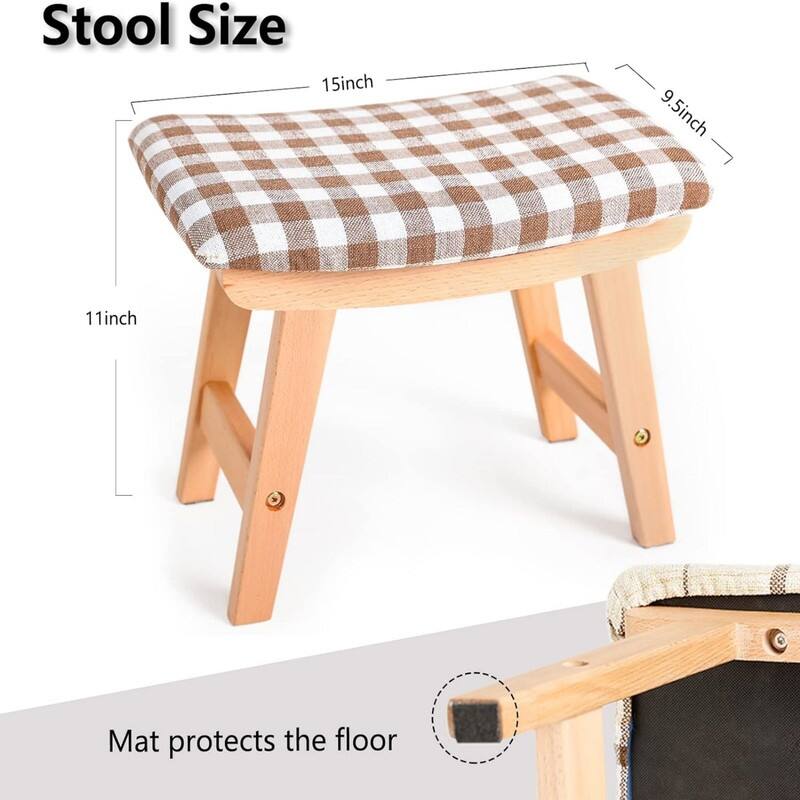Small Foot Stools (Wood Legsr)