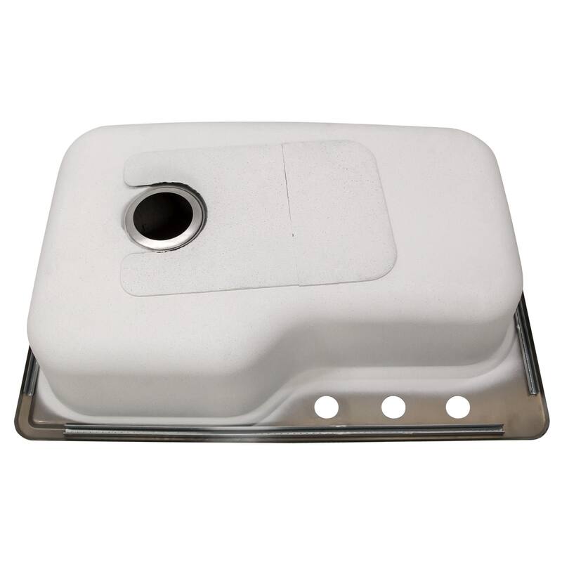Design House 33" Drop In Single Basin Stainless Steel Kitchen Sink