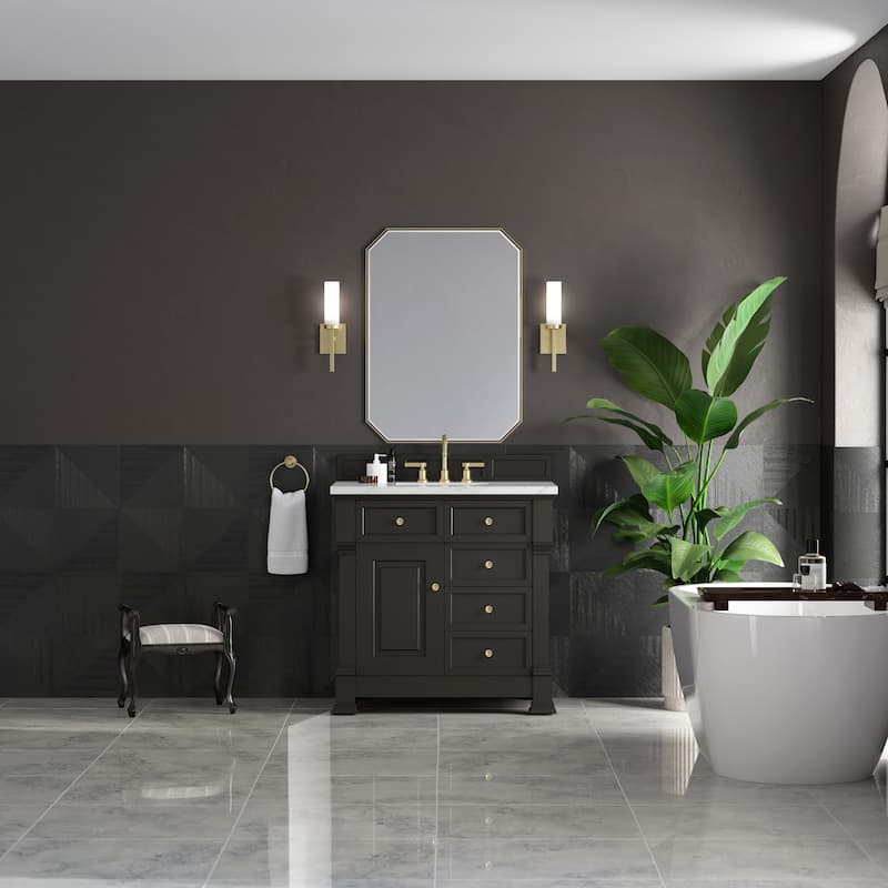 Brookfield 36" Single Vanity, Black Onyx