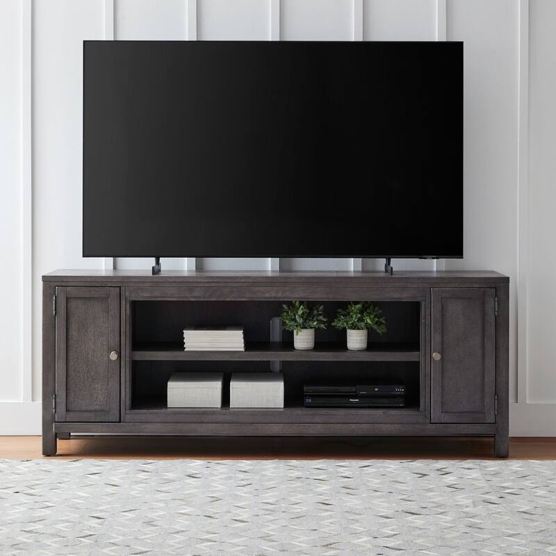 Liberty Furniture Entertainment Fireplace TV Consoles 78 Inch with Firebox - 406 78 Inch Console w/ Fire FTS