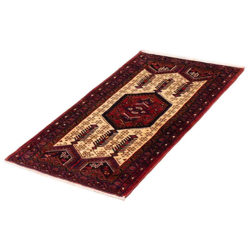ECARPETGALLERY Hand-knotted Konya Cream Wool Rug - 3'0 x 5'3
