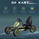 preview thumbnail 4 of 6, Adjustable Kids Pedal Go-Kart with Handbrake, Safe Tires & Smooth Steering - Green