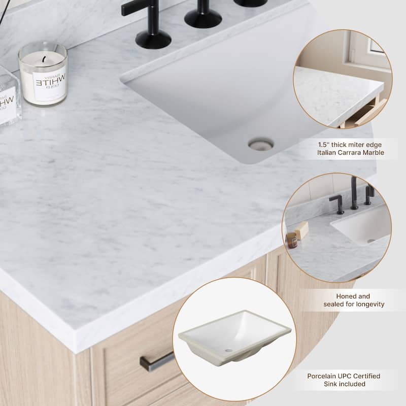 Ariel K49CWRVO Kelly 49" Free Standing Single Basin Vanity Set with