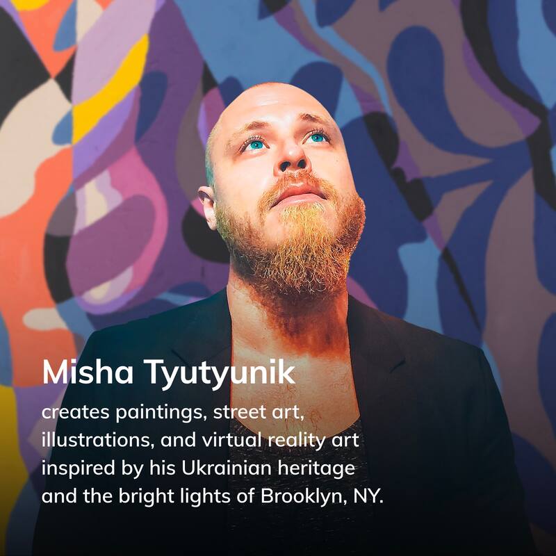 Well Woven x Misha Tyutyunik Sunday Jungle Nocturne Rug