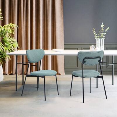 Modern Metal Dining Chair Set Of 2