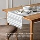 preview thumbnail 12 of 24, over&back Reversible Striped Table Runner - Waterproof - 90 inches - 18 x 90