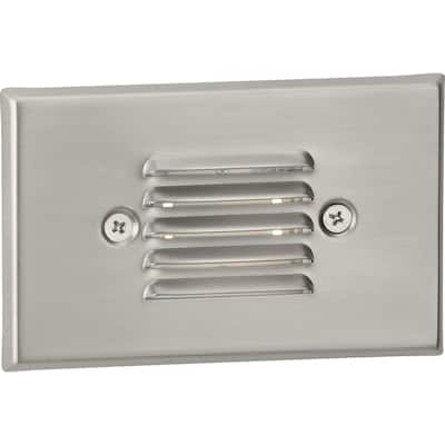 4.5-Watt 3000K Brushed Nickel Integrated LED Wall or Step Light - Small