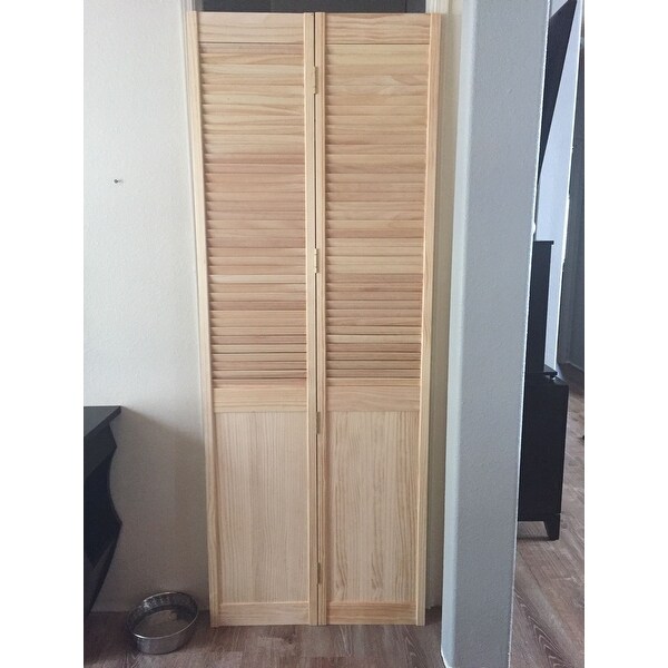 Shop 200 Louver Over Panel Bifold Door Clear Joints Ships To