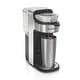 preview thumbnail 1 of 7, Hamilton Beach The Scoop Single-Serve Stainless Steel Coffee Maker with Removable Reservoir