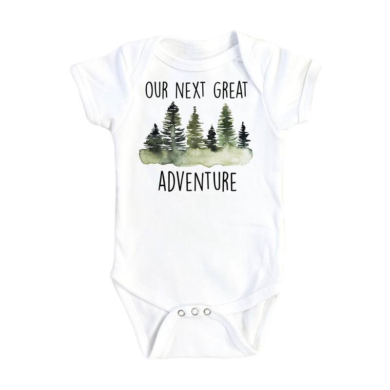 Adventure Next Green - Baby Boy Girl Clothes Infant Bodysuit Funny Cute Newborn 1A - White - Newborn