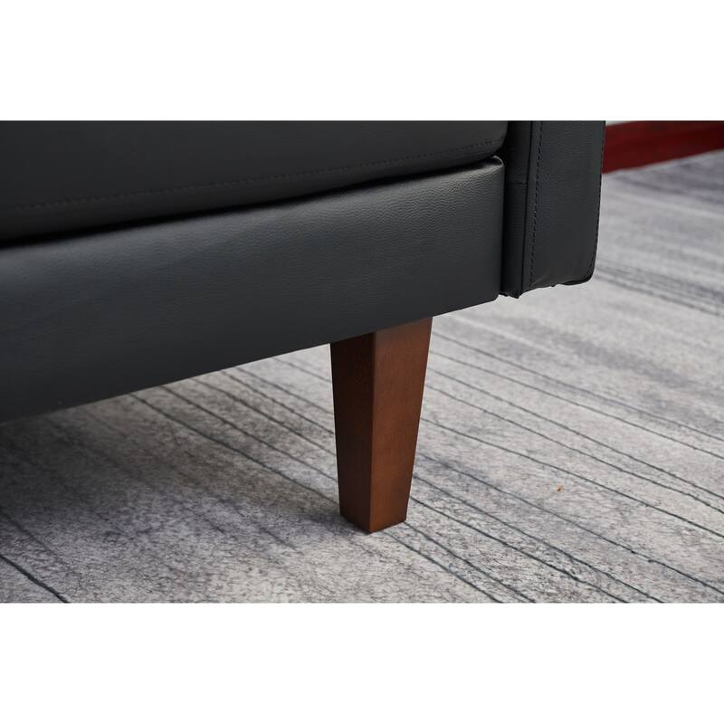 Faux leather 70'' Square Arm Sofa
