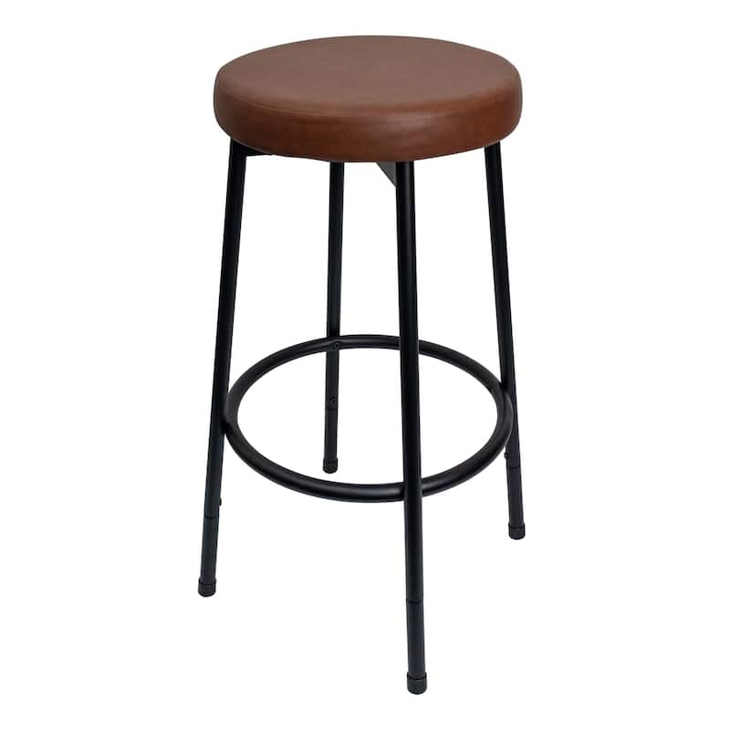 Azalea Park Set of 2 Adjustable Height Barstools with Upholstered Seat - 15.94 W x 15.94 D x 24.02-29.02 H"