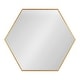 preview thumbnail 44 of 90, Kate and Laurel Rhodes Framed Hexagon Wall Mirror