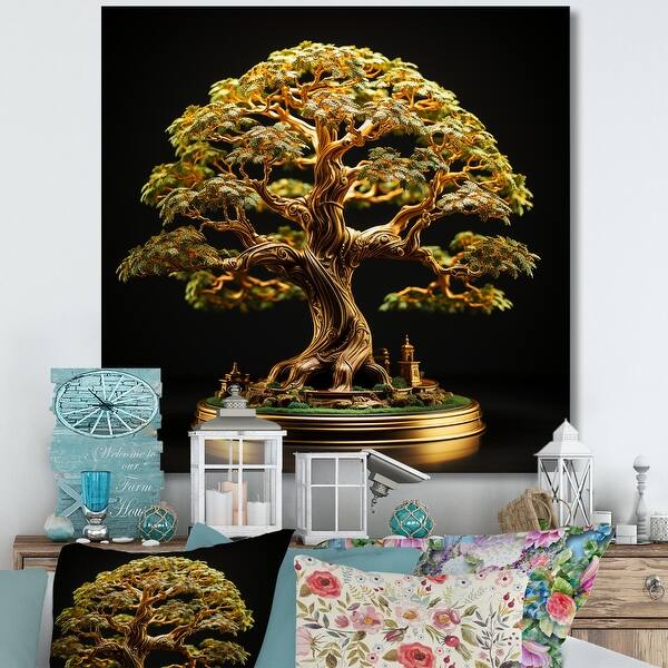 Designart "Bonsai Tree Tranquility Expression" Tree Bonsai Wall Art - Bed  Bath & Beyond - 40005523
