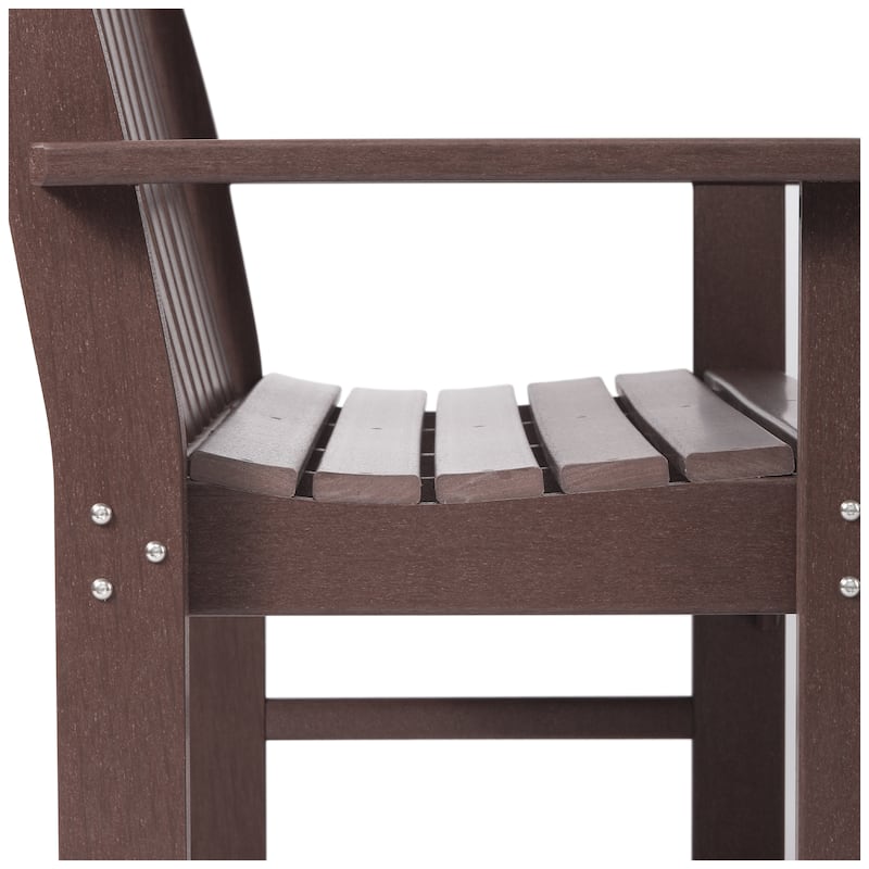 Polytrends Laguna 3-Piece Outdoor Patio Bench Set With Coffee Table