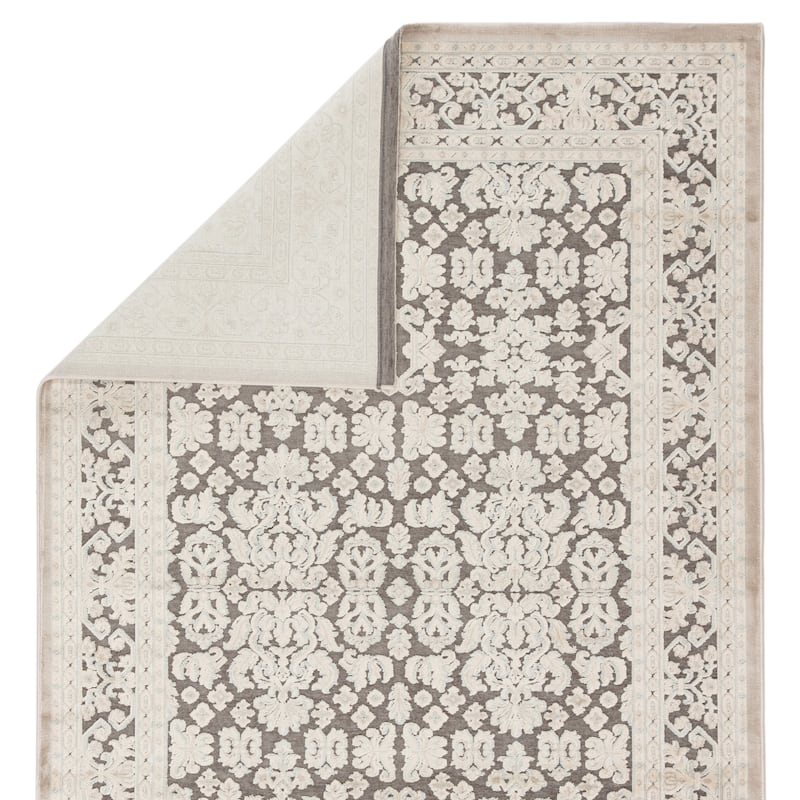 The Curated Nomad Blueberry Butte Damask Area Rug