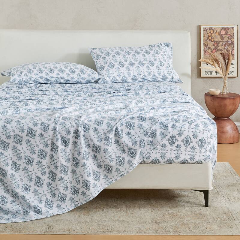 Patina Vie Maison Cotton & Rayon from Bamboo Blend Printed Sheet Set