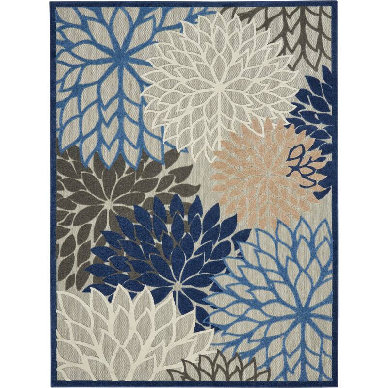 Nourison Aloha Floral Modern Indoor/Outdoor Area Rug