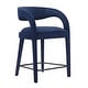 preview thumbnail 26 of 44, Pinnacle Performance Velvet Counter Stool Set of Two